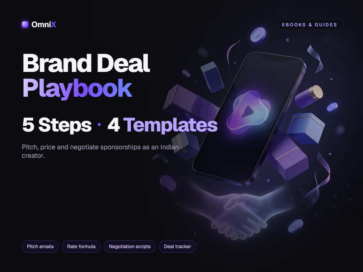 Brand Deal Playbook for Indian Creators — Pitch, Price & Negotiate Sponsorships